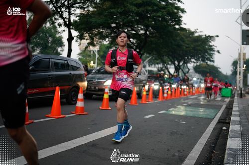 Race photo from Smartfren Run 2025 