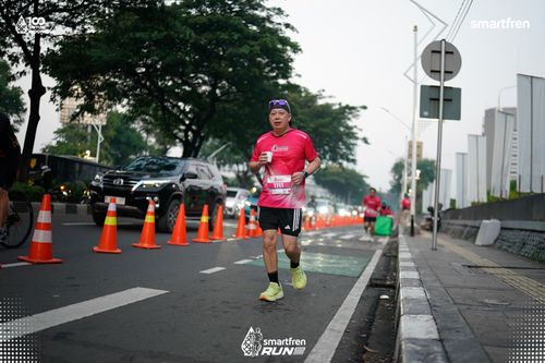 Race photo from Smartfren Run 2025 