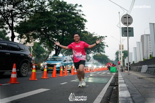 Race photo from Smartfren Run 2025 
