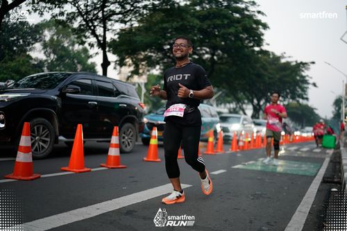 Race photo from Smartfren Run 2025 