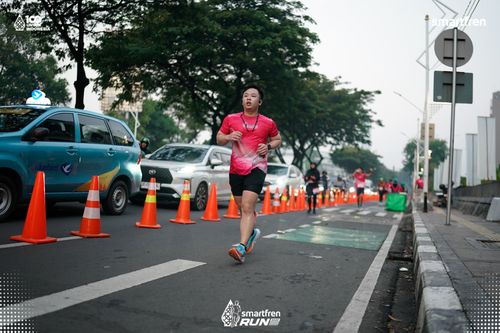 Race photo from Smartfren Run 2025 