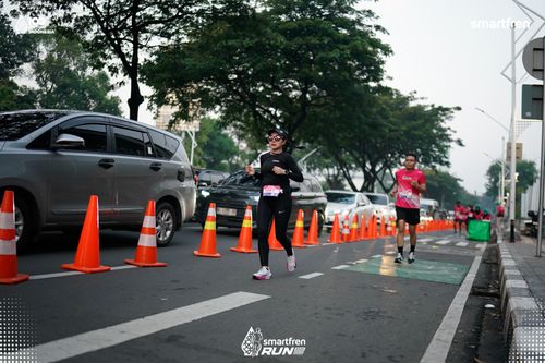 Race photo from Smartfren Run 2025 
