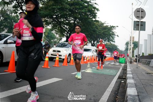 Race photo from Smartfren Run 2025 