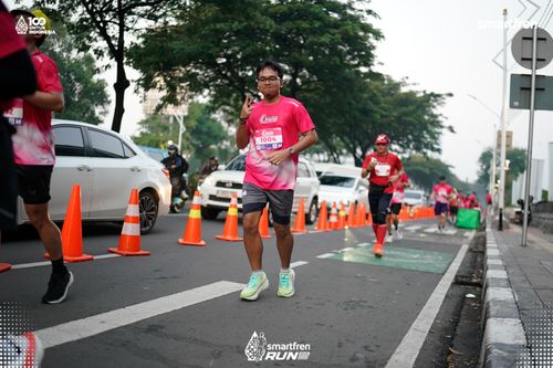 Race photo from Smartfren Run 2025 