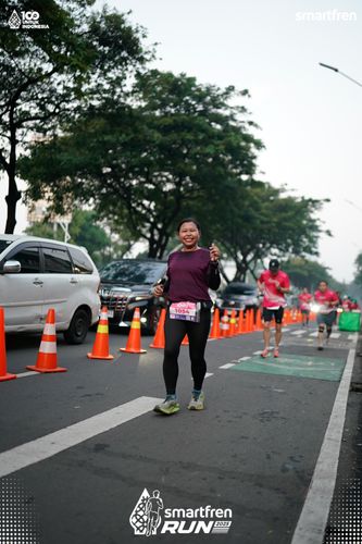 Race photo from Smartfren Run 2025 