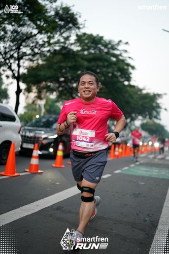 Race photo from Smartfren Run 2025 