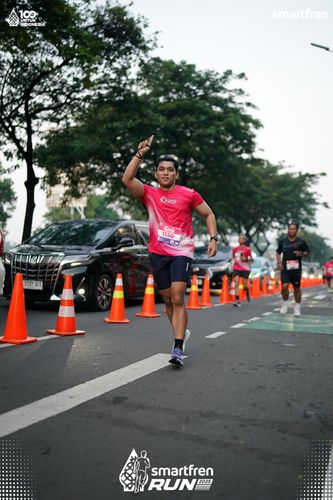 Race photo from Smartfren Run 2025 