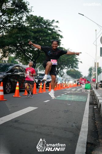 Race photo from Smartfren Run 2025 