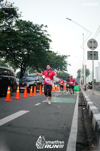 Race photo from Smartfren Run 2025 