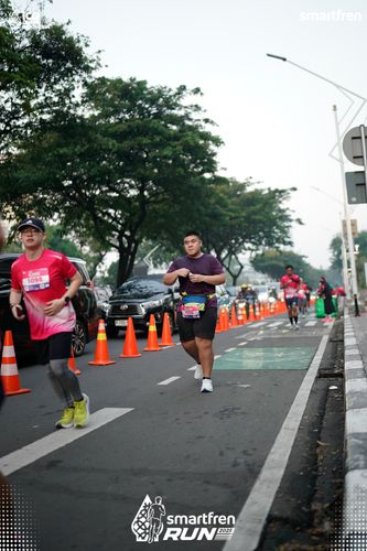 Race photo from Smartfren Run 2025 