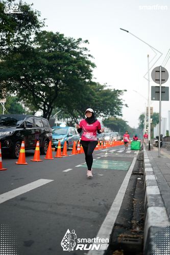 Race photo from Smartfren Run 2025 