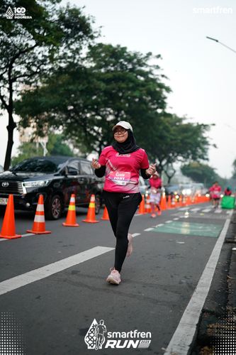 Race photo from Smartfren Run 2025 