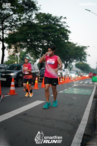 Race photo from Smartfren Run 2025 
