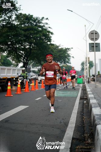 Race photo from Smartfren Run 2025 