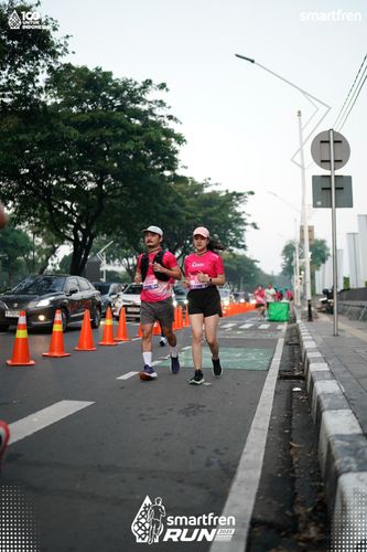 Race photo from Smartfren Run 2025 
