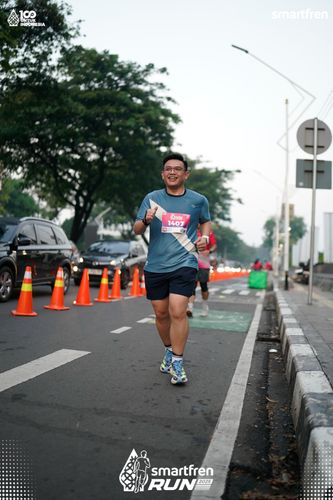 Race photo from Smartfren Run 2025 