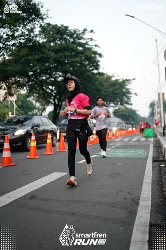 Race photo from Smartfren Run 2025 