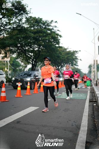 Race photo from Smartfren Run 2025 
