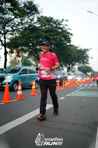 Race photo from Smartfren Run 2025 