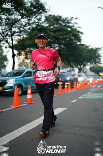Race photo from Smartfren Run 2025 