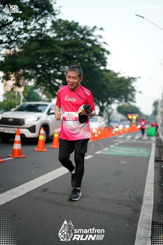 Race photo from Smartfren Run 2025 