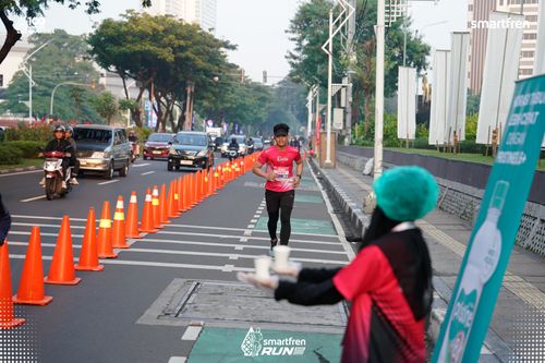 Race photo from Smartfren Run 2025 