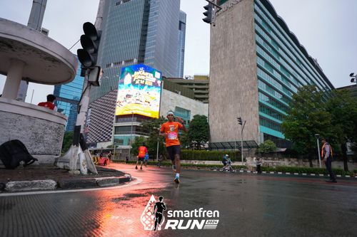 Race photo from Smartfren Run 2024