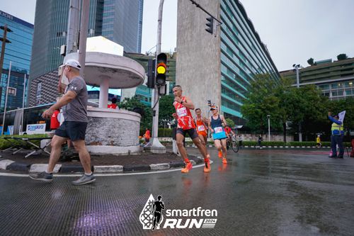 Race photo from Smartfren Run 2024