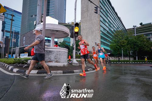 Race photo from Smartfren Run 2024