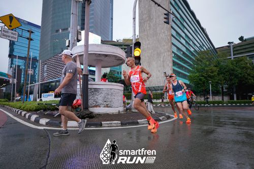 Race photo from Smartfren Run 2024