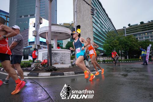 Race photo from Smartfren Run 2024