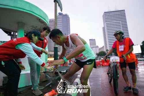 Race photo from Smartfren Run 2024