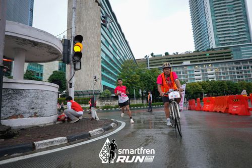 Race photo from Smartfren Run 2024