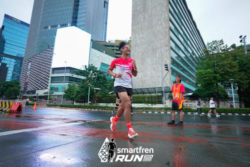 Race photo from Smartfren Run 2024