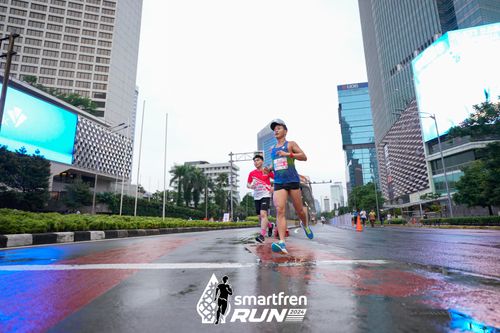 Race photo from Smartfren Run 2024