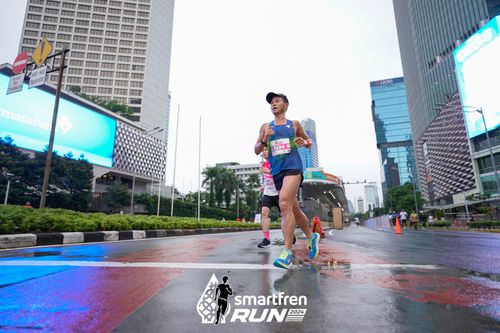 Race photo from Smartfren Run 2024