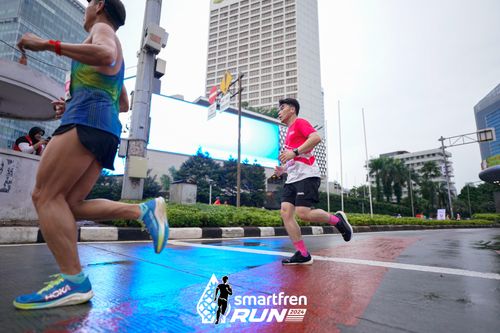Race photo from Smartfren Run 2024