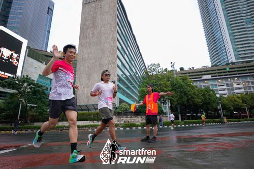 Race photo from Smartfren Run 2024