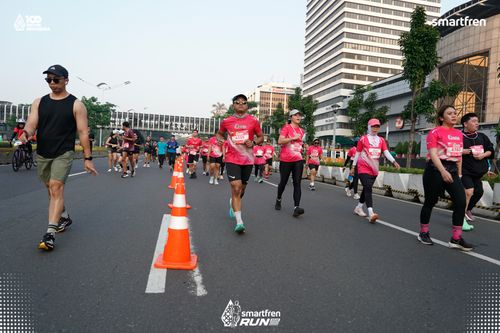 Race photo from Smartfren Run 2025 