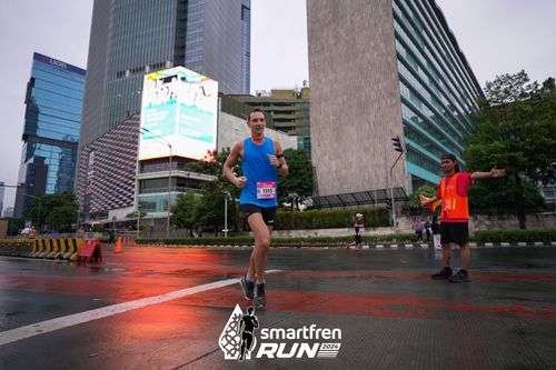 Race photo from Smartfren Run 2024