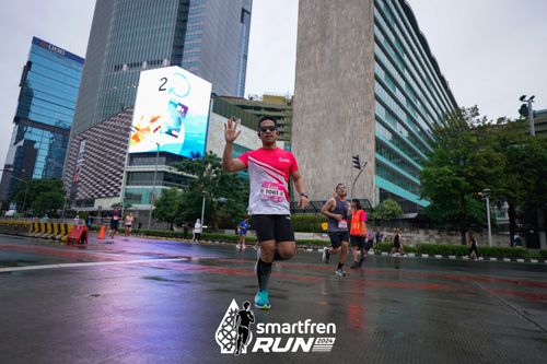 Race photo from Smartfren Run 2024