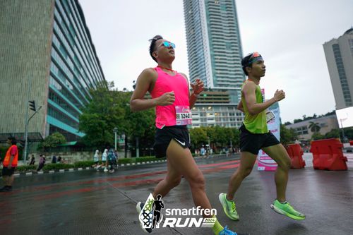Race photo from Smartfren Run 2024