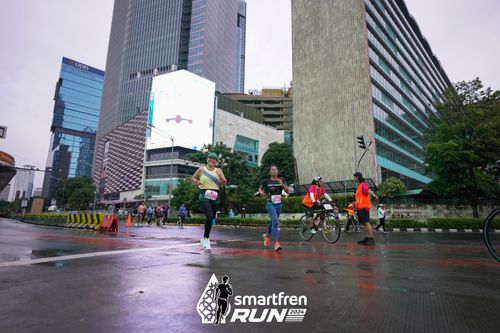 Race photo from Smartfren Run 2024