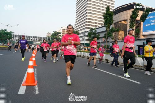 Race photo from Smartfren Run 2025 