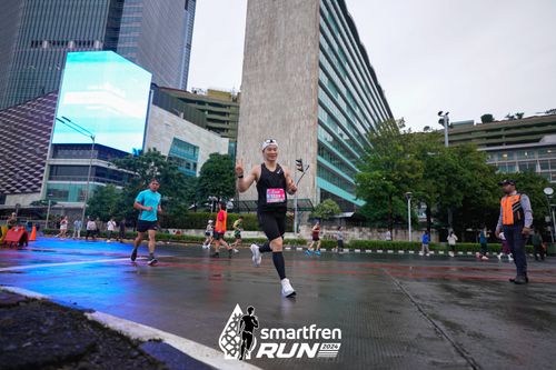 Race photo from Smartfren Run 2024