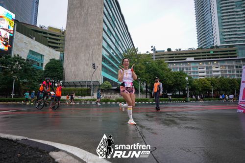 Race photo from Smartfren Run 2024