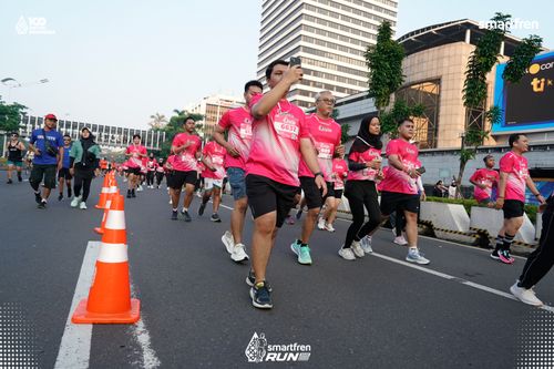 Race photo from Smartfren Run 2025 