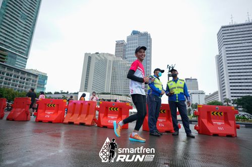 Race photo from Smartfren Run 2024