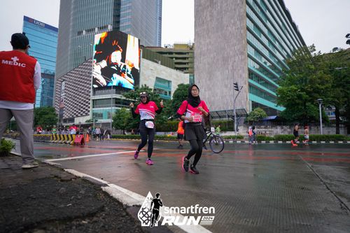 Race photo from Smartfren Run 2024