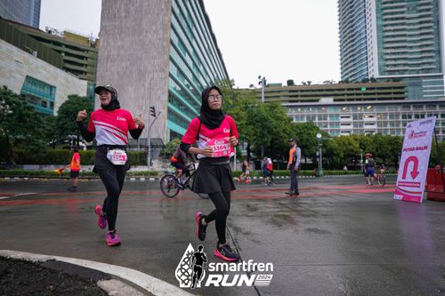 Race photo from Smartfren Run 2024